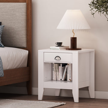Side Table White Mdf