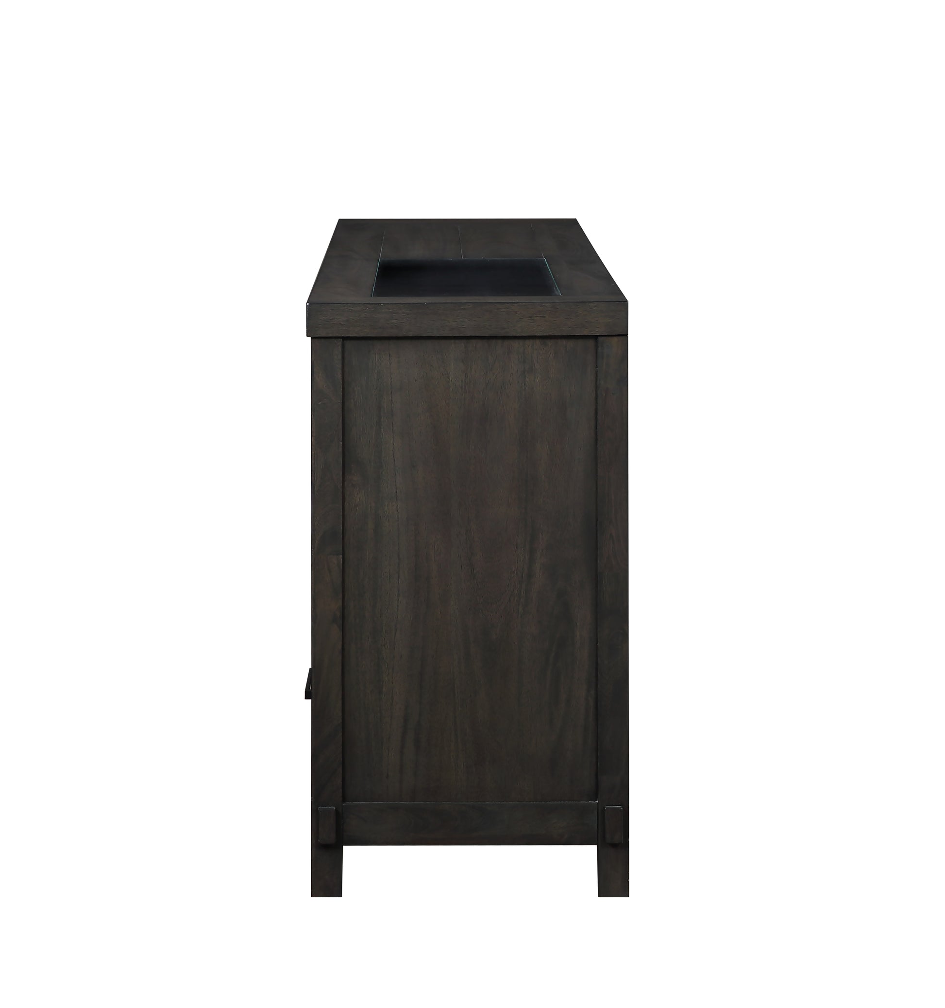 Napa Server Brown - Dark Brown Wood