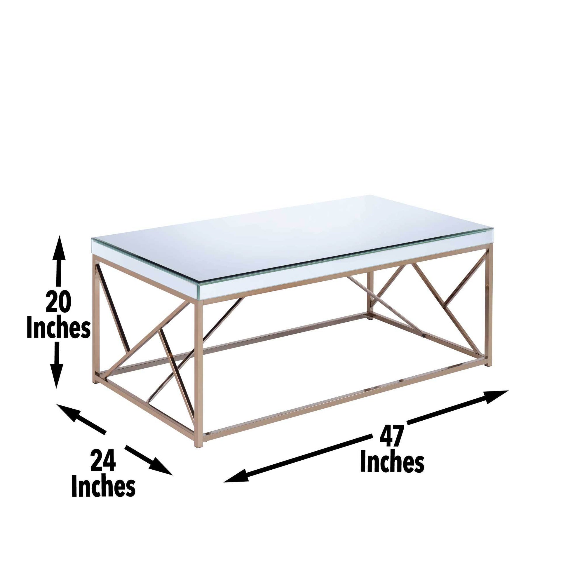 Evelyn Cocktail Table Beige Beige Iron