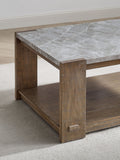 Libby Sintered Stone End Table Brown Brown Wood