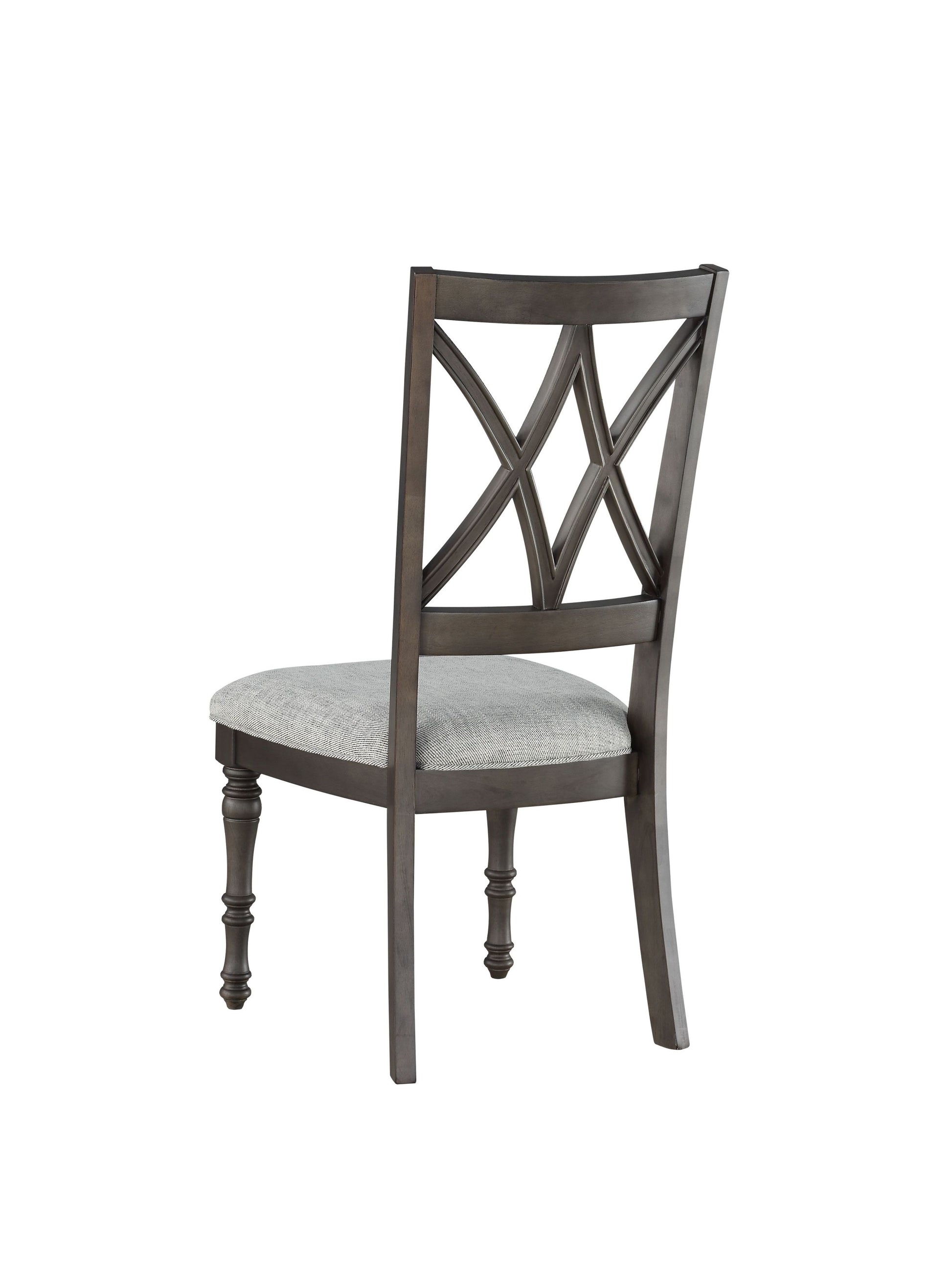 Linnett Side Chair Set Of 2 Dark Brown Dark Brown Wood