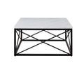 Skyler 3 Piece Table Set White White Marble