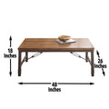 Ashford Coffee Table Brown Brown Iron