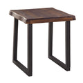 Jennings Live Edge End Table Brown Brown Wood