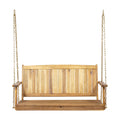 Tambora Porch Swing Teak Wood Metal