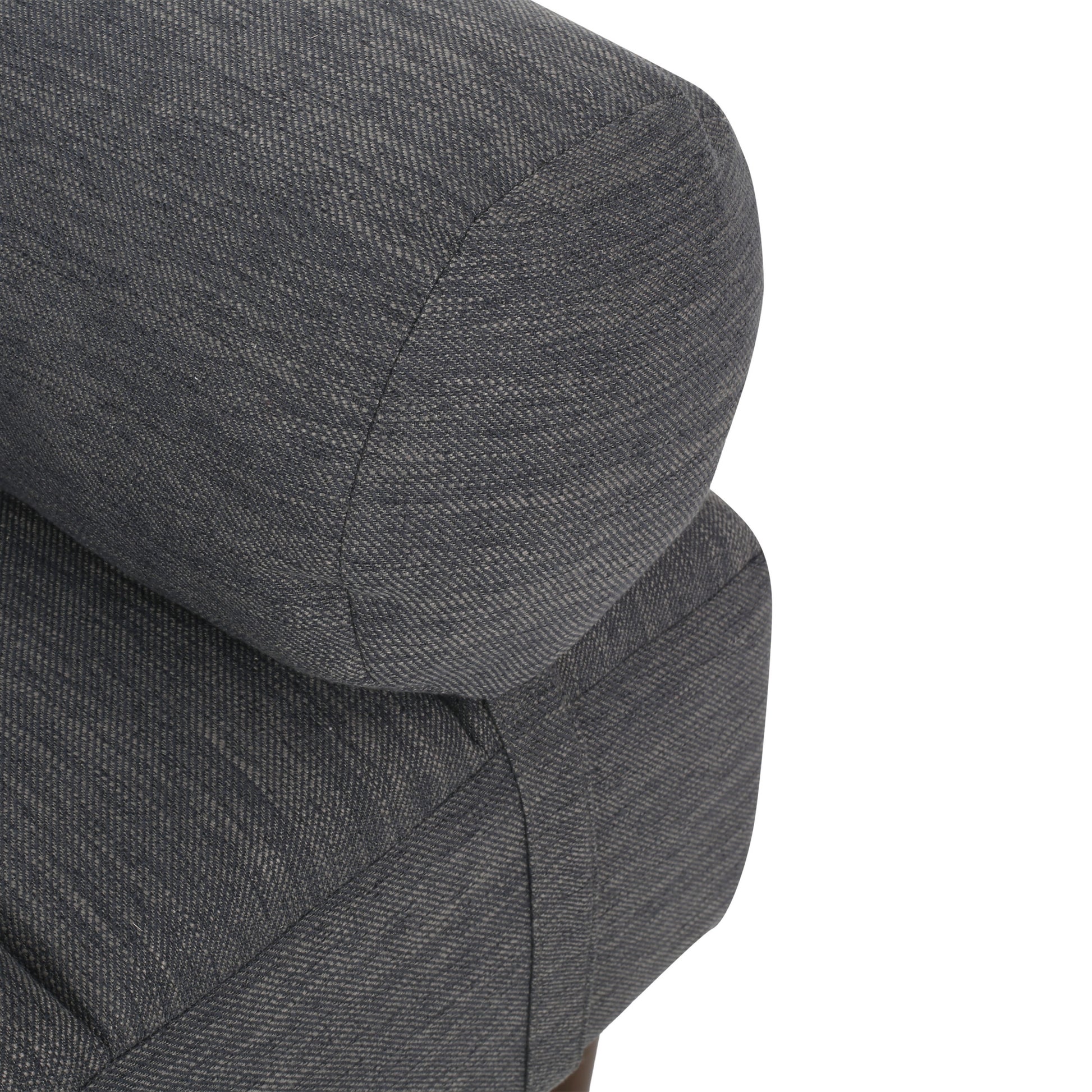 Chaise Lounge Charcoal Fabric