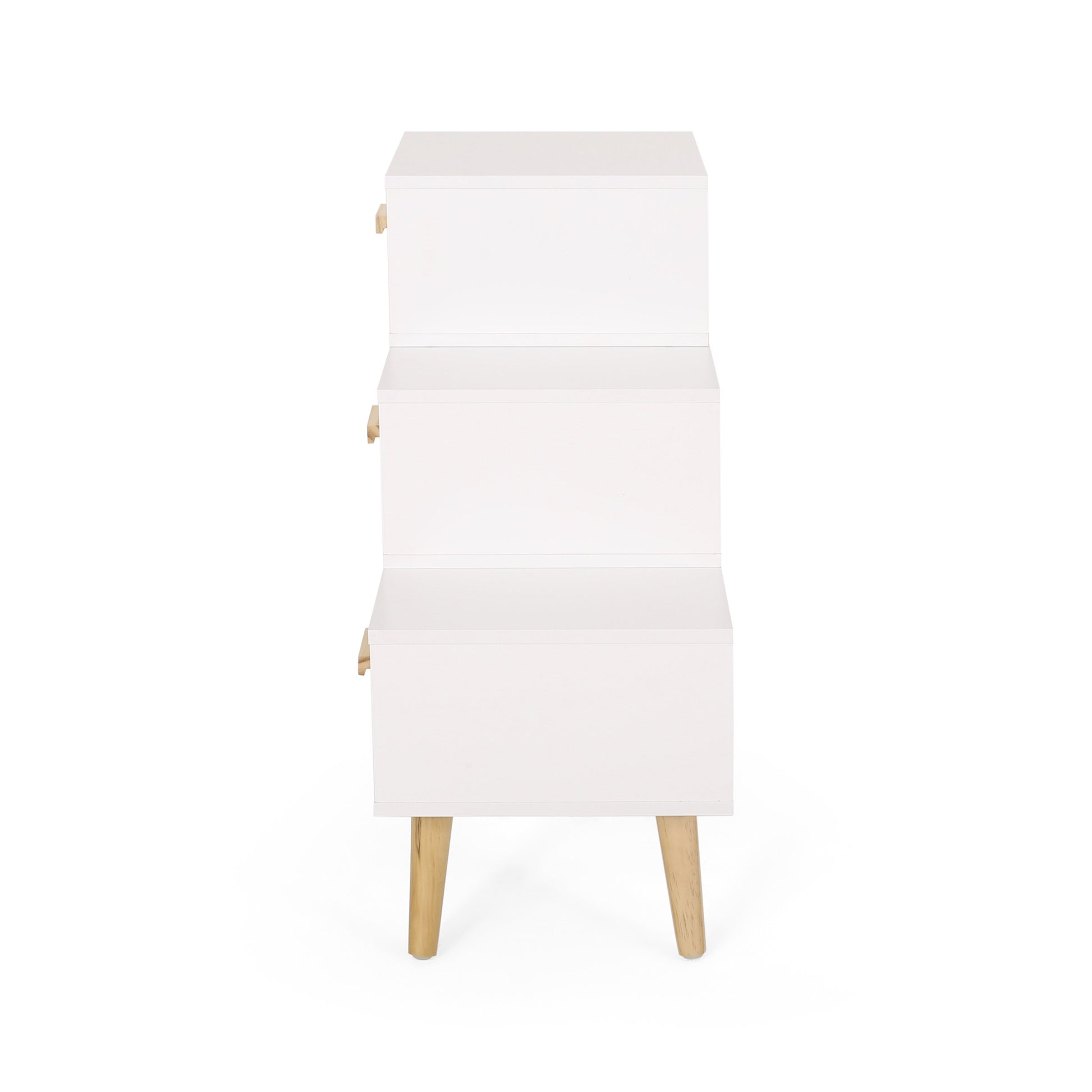 3 Drawer Stair Cabinet White Mdf