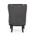 Accent Chair Charcoal Fabric
