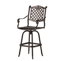 Cast Aluminum Bar Stool Copper Aluminium