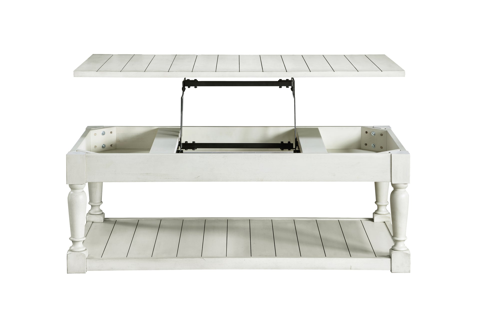 Hemingway 3 Piece Table Set White White Wood