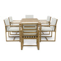 Patio Dining Set Outdoor Dining Table and Chair Set yes-light teak-weather resistant frame-water
