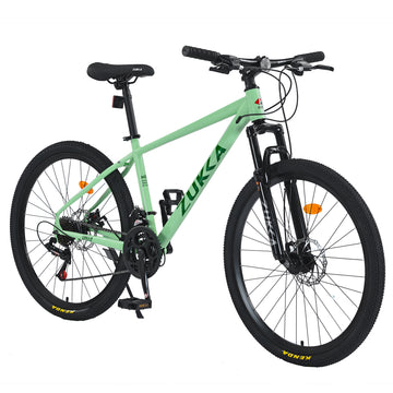 Mountain Bike For Men And Women 26 Inch 24 Speed Suspension Fork Kenda Tires Cycling Green Garden & Outdoor Steel