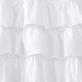 Cotton Oversized Ruffle Valance White 50X18