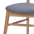 CHAIR Set of 2 gray-fabric