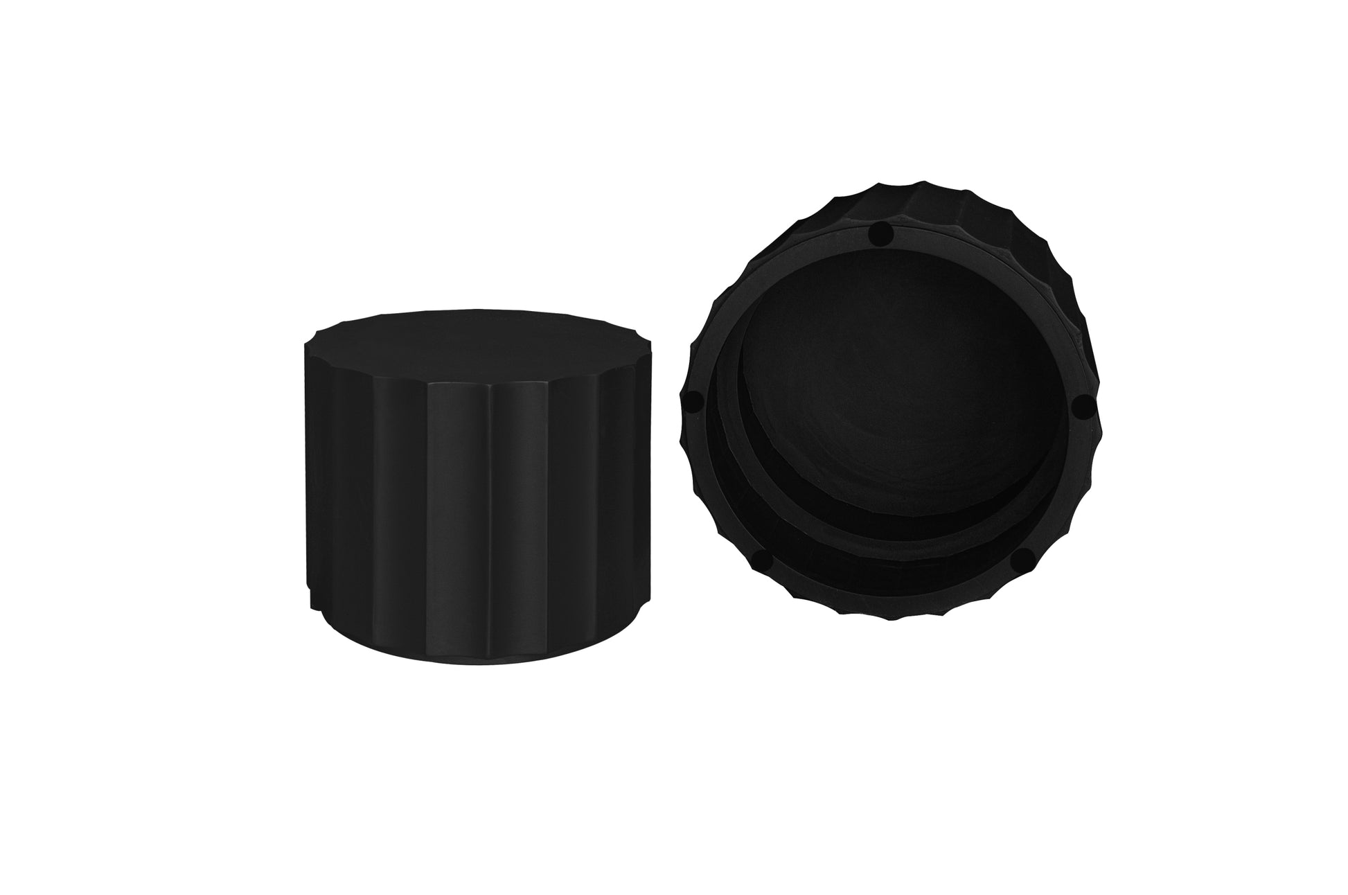 Coffee Table Set Of 2, Round Coffee Table ,Nesting Coffet Table,End Table,Circle Sidetable For Living Room ,Bedroom,Office Balcony Black Primary Living Space Artsy,Modern Coffee & End Tables Lacquered Mdf