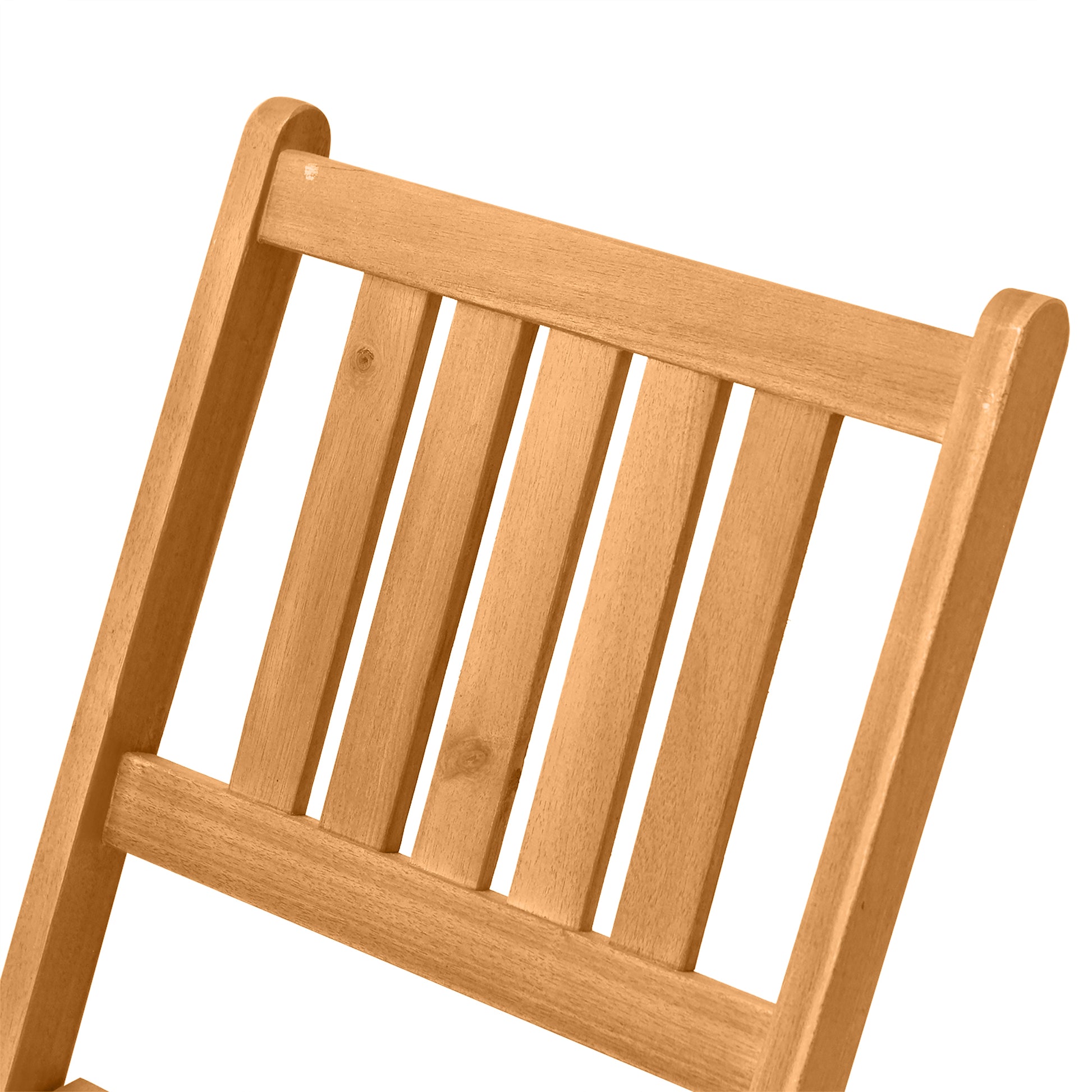 Outsunny 3 Piece Acacia Wood Bistro Set, Folding Patio Furniture With 2 Folding Chairs And Round Coffee Table, Teak, Slatted Finish, For Backyard, Balcony, Deck, Natural Natural Acacia Wood