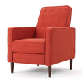 Recliner Orange Fabric