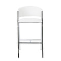 Modern Bar Stools Mp2 Set Of 2 Ivory Pu