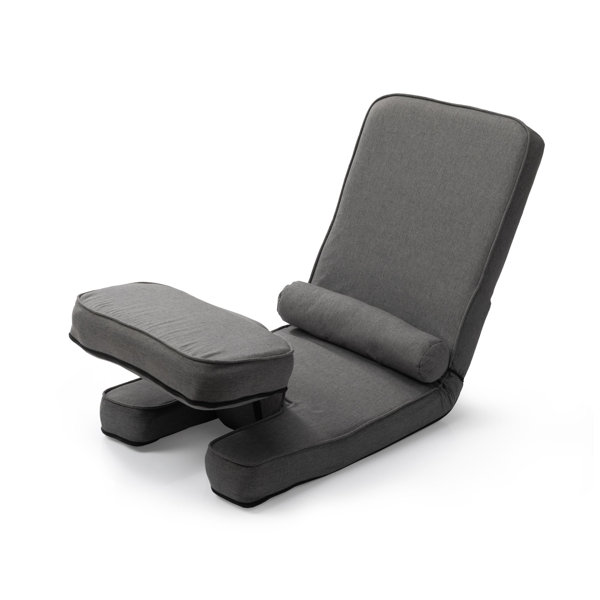 Convertible Sofa Bed With Detachable Cove Gray Gray Cotton