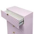 Gaines Chest, Pink High Gloss Finish Bd02666 Pink Mdf Metal