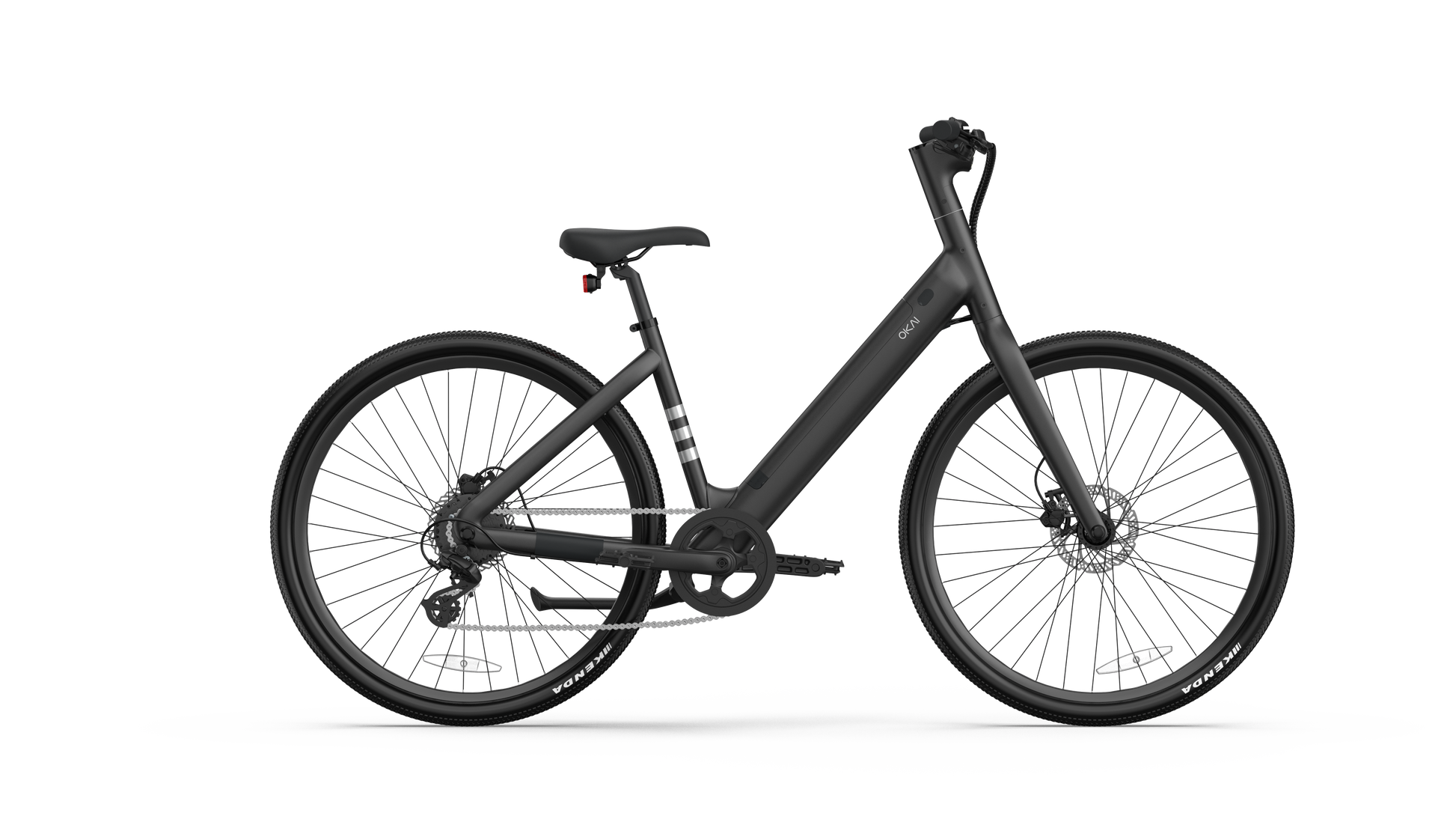 Minimalist Fitness Step Through E Bike W Up To 62 Miles Max Operating Range And 20 Mph Max Speed Matte Black Matte Black Aluminum