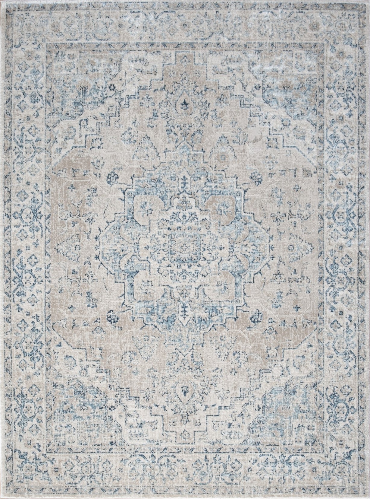 Noble Gc Gen7001 Ivory 2 Ft. 7 In. X 7 Ft. 3 In. Area Rug Beige Polyester