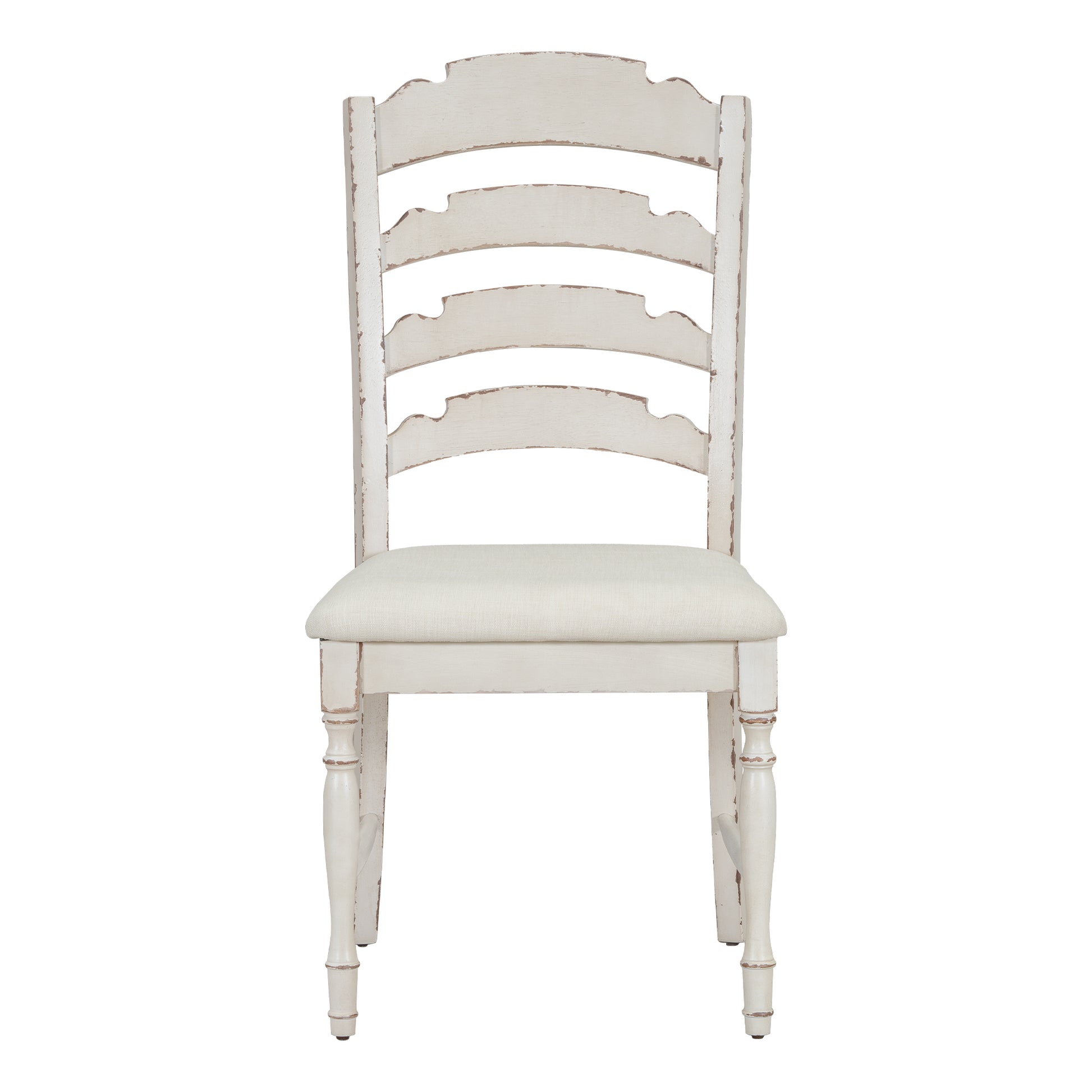 Vintage Traditional 6 Piece 82.7Inch Extendable Dining Table Set With 23.6Inch Removable Leaf, 50.4Inch Upholstered Dining Bench And 4 Chairs For 6, Brown Cream Wood Dining Room Distressed Finish Rubberwood Rectangular Dining Table With Bench Wood Wood