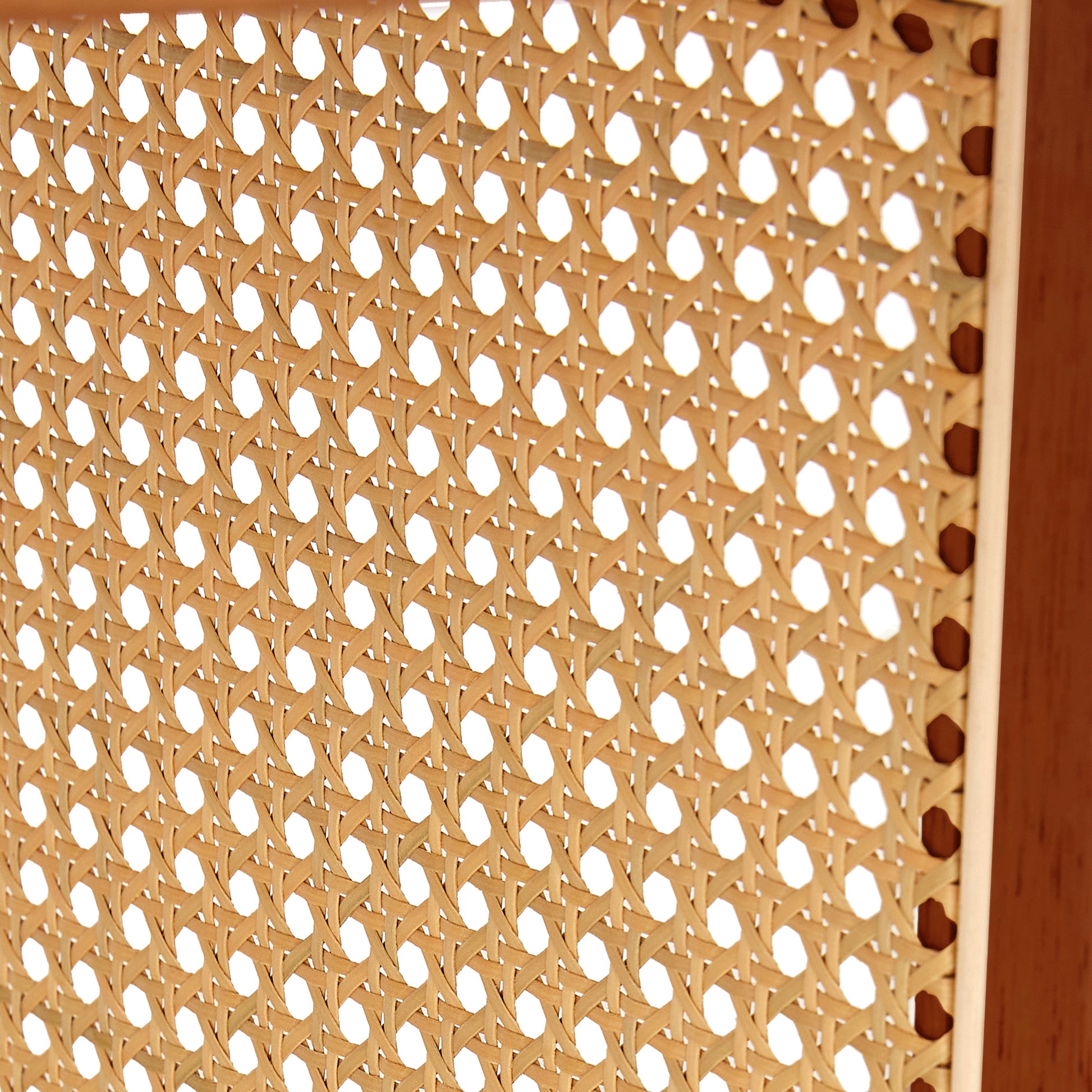 A Natural And Elegant Deep Red Wooden Coffee Table With Artificial Rattan Decorations, Perfect For A Fashionable Living Room And Comfortable Tea Drinking Time Red Wood