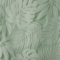 Palm Leaf Burnout Window Sheer Sage Green 50X84