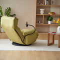 Adjustable Head And Waist, Game Chair, Lounge Chair In The Living Room, 360 Degree Rotatable Sofa Chair,Rotatable Seat Leisure Chair Deck Chair Green Metal Soft Cotton Metal