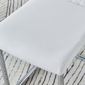 Table And Chair Set, Large Modern Rectangular Glass Table, Can Accommodate 6 8 People, Equipped With A 0.39 Inch Tempered Glass Tabletop And Large Mdf Table Legs, Comfortable And Soft Chairs. Transparent Glass
