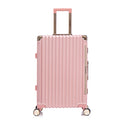 Luggage Sets20 24 28 Inch Three Model Set, Stylish Suitcase With Aluminum Frame Password Lock, Suitable For Travel Suitcases And Suitcases Rose Gold Aluminum,Pc