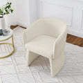 Modern Style Simple And Elegant Chair, Beige Leisure Chair, Suitable For Dining Bedroom Living Room Reception Desk Assembly Required Beige Beige Foam