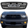 Trd Pro Aftermarket Front Grill For 1St Gen 2001 2002 2003 2004 Toyota Sequoia W E Letters Matte Black Matt Black Abs Abs