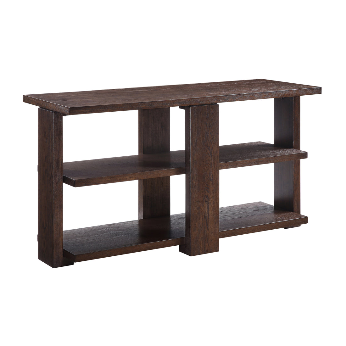 Walnut Sofa Table With 2 Shelf - Walnut Primary