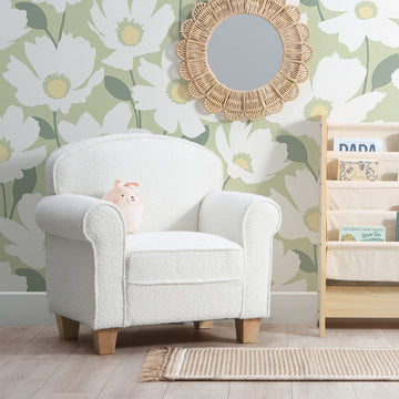 Sophie Kid Armchair In Boucle Cream Fabric