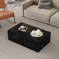 Enhance Your Living Space With This Modern Mdf Coffee Table Featuring A Sleek Black Texture Pattern. Measuring 39.3X23.6X11.8 Inches, It Boasts A Stylish And Durable Design. Black Mdf