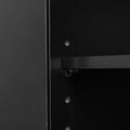 Bathroom Storage Cabinet, Cabinet With Two Doors And Drawers, Adjustable Shelf, Mdf Board, Black Black Mdf