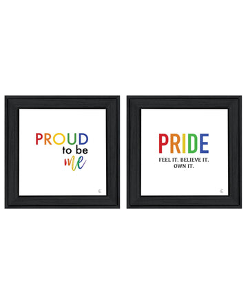 "Pride & Proud Of Yourself And Others " Framed Wall Art For Living Room, Wall Art Print For Home Decor, Bedroom Wall Art By Fearfully Made Creations Multicolor Wood Paper