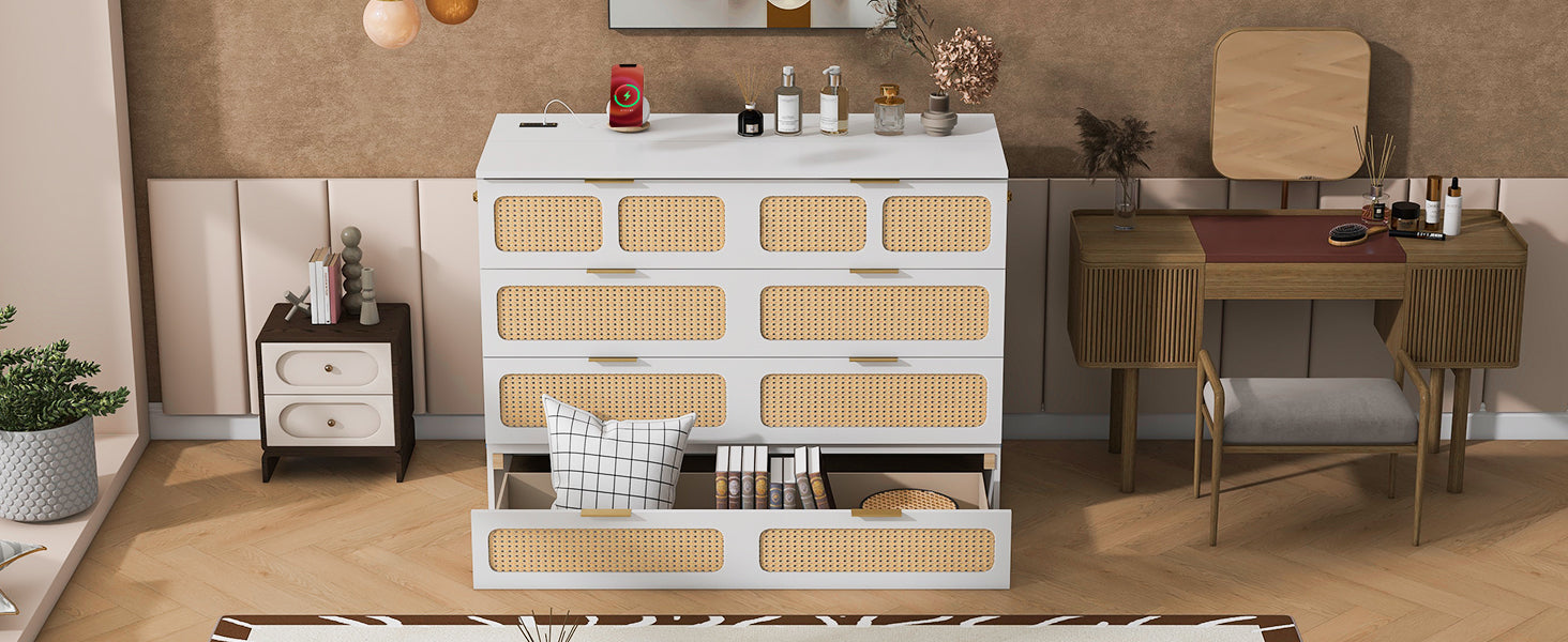 Full Size Murphy Bed With Large Drawers,White Full White Plywood