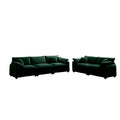 Family Sofa Set Deep Seat Sofa, Warm Sofa For Home Cinema And Living Room, One 2 Seater Sofa And One 3 Seater Sofa,Green Corduroy Green Corduroy 5 Seat
