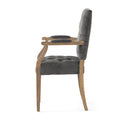 Arm Chair Charcoal Velvet