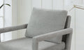 Mid Century Armchair2Pcs, Accent Chair With Wood Legs & Soft Cushion For Living Room, Bedroom, Home Office, Study, Grey Gray Foam Wood Fabric