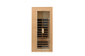 Hemlock One Person Far Infrared Roof Embedded Indoor Sauna Room Natural Metal & Wood