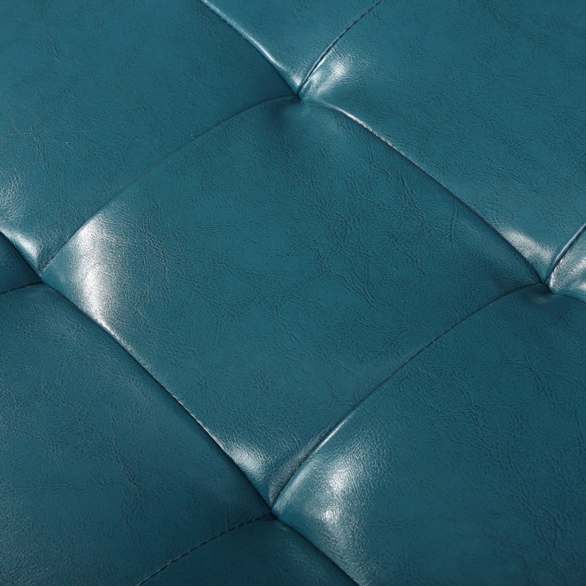 Guernsey Ottoman Teal Pu