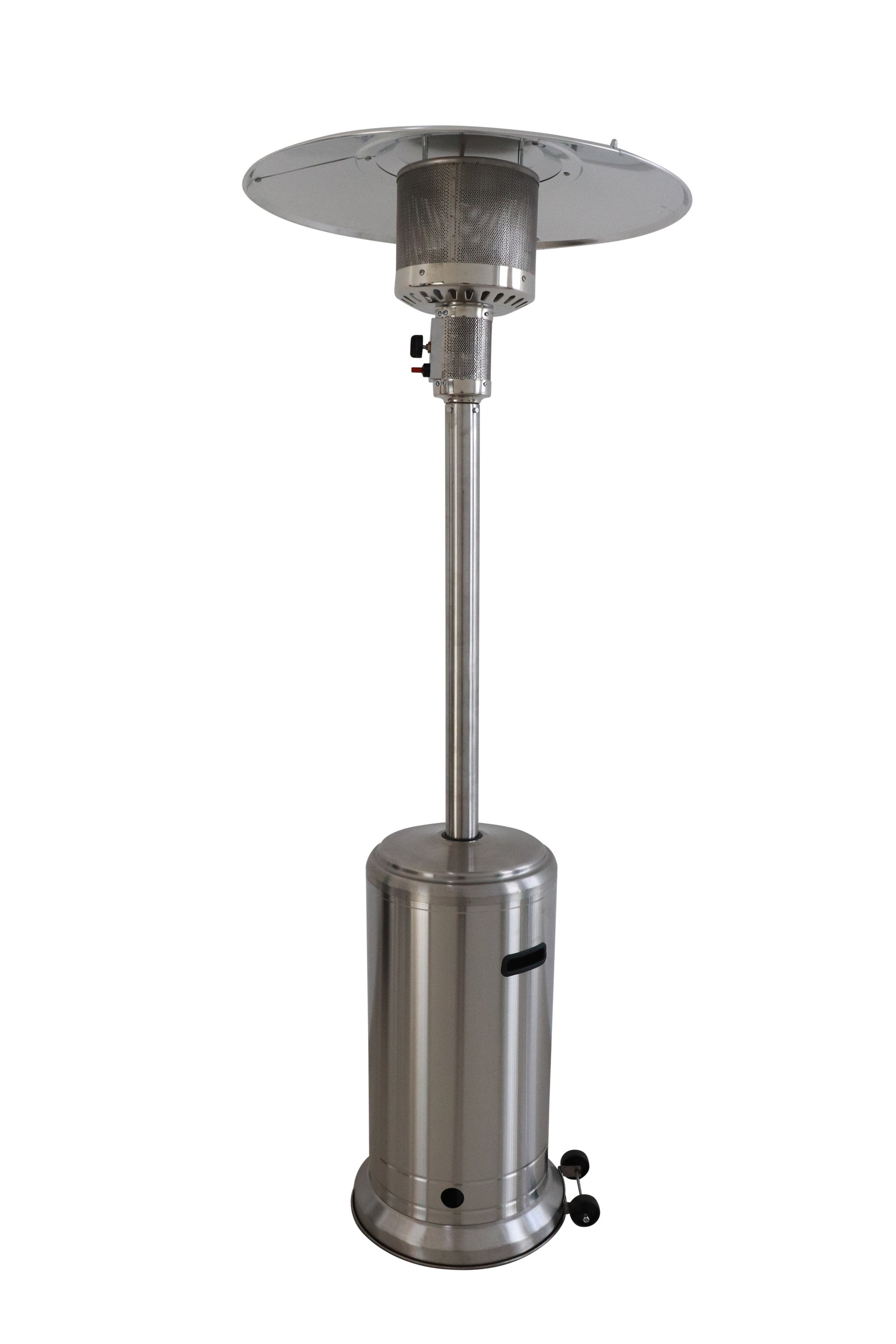 46000 Btu Propane Patio Heater Steel Gray Stainless Steel