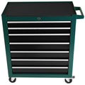 7 Drawer Rolling Tool Cart, Rolling Tool Box On Wheels, Lockable Home Repair Tool Storage Organizer, Tool Chest Cabinet For Mechanic, Garage Green Steel