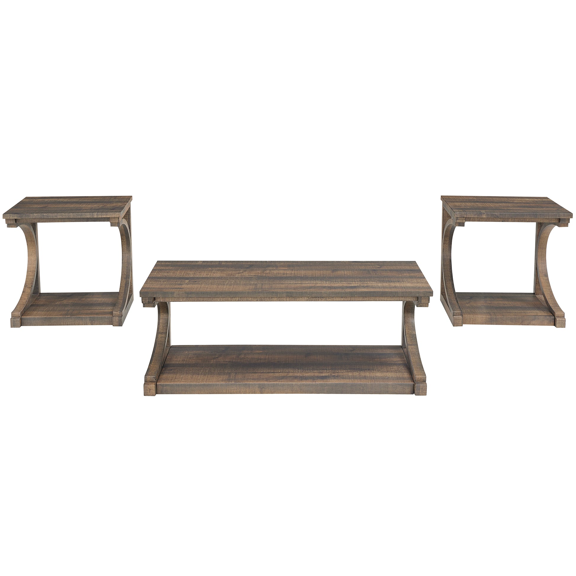 Unique Coffee Table, Solid Wood 23.8 Inch Modern Coffee Table Modern Center Table With Storage, Solid Wood Special Shape Coffee Table, Living Room, Kitchen, Apartment Dining Table Brown Solid Wood Mdf