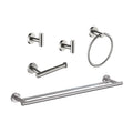 5 Piece Bathroom Towel Rack Set Wall Mount Brushed Nickel Stainless Steel