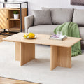 A Modern And Practical Wood Colored Coffee Table. The Coffee Table Is Made Of Medium Density Fiberboard Material And Is Suitable For Living Rooms, Bedrooms, And Study Rooms. Ct 2O Wood Mdf